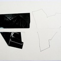 1979, 290×420 mm, tužka, popel, prořezávaný a mačkaný papír, sig.
