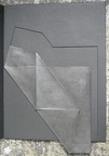 1980-81, 800×600 mm, skládaný papír, gafit, karton, plátno, Anatomie plochy, sig. GHMP