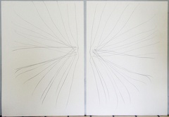 1985, 880×610 mm (2×), grafit, papír, sig.