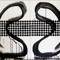 1985, 880×630 mm (2×), akryl, šablona, papír, sig.