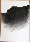 1983, 1000×700 mm, popel ze spáleného místa rozetřený na zbytku papíru, nesig. - lic