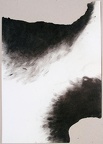 1983, 610×420 mm, popel ze spáleného místa rozetřený na zbytku papíru, nesig.