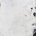1983, 650×500 mm, mačkaný papír, popel, sig.