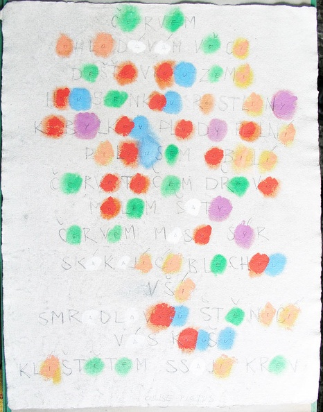 1979, 580×460 mm, tužka, barevné tuše, sig., soukr. sb. 12