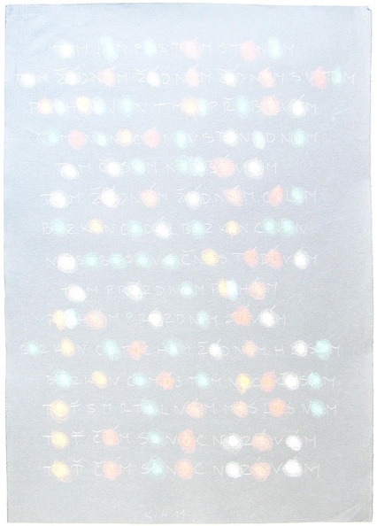 1984, 590×410 mm, tužka, pastelky, sig.