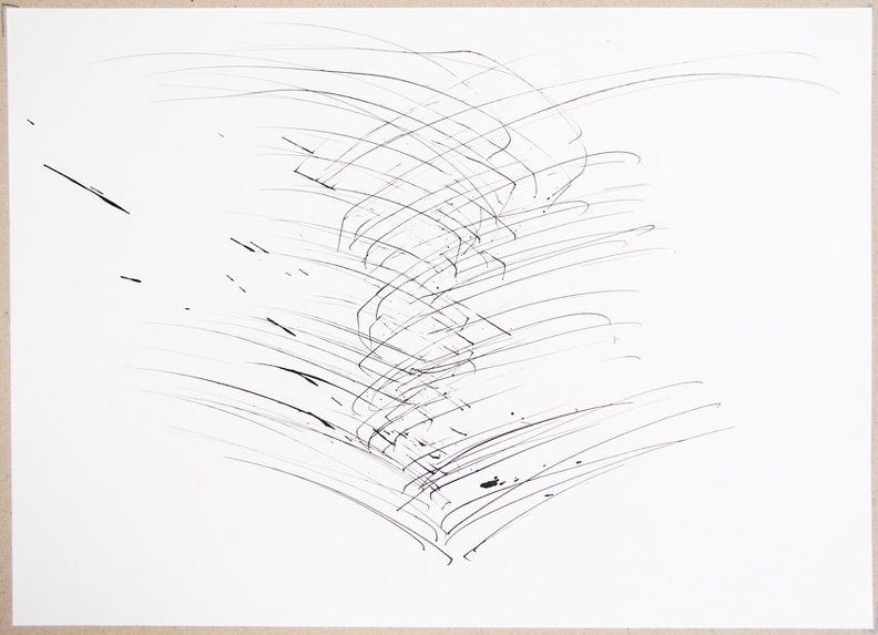 1995, 300×420 mm, obouruční kresba, tuš, papír, sig.