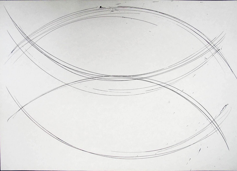 1997, 630×870 mm, obouruční kresba, tuš, papír, sig.