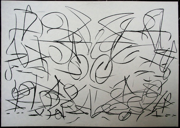 1995, 630×880 mm, obouruční kresba, tužka, papír