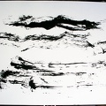 1992, 500×700 mm, akryl, papír, Kresba železnými pilinami magnetem, sig.