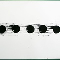 1993, 420×600 mm, akryl, papír, Kresba železnými pilinami magnetem, sig.