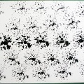 1993, 430×625 mm, akryl, papír, Kresba železnými pilinami magnetem, sig.