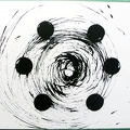 1993, 440×625 mm, akryl, papír, Kresba železnými pilinami magnetem, sig.