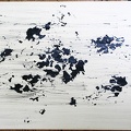 1992, 590×835 mm, akryl, tužka, papír, Kresba s překážkami, sig.