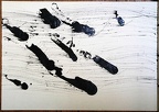1993, 620×880 mm, tužka, akryl, papír, Kresba s překážkami, sig.