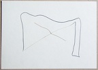 1991, 250×340 mm, tužka, provázek, papír, sig.,líc