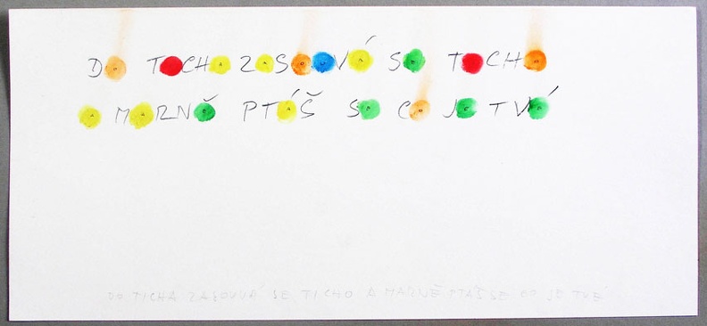 1992, 230×500 mm, tužka, tuš, papír, sig.