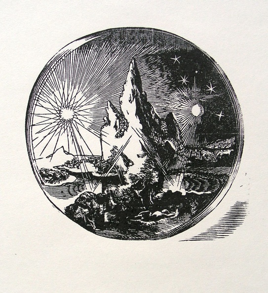 1947, 140×150 mm, dřevořez, papír, Noc-Den, sig.