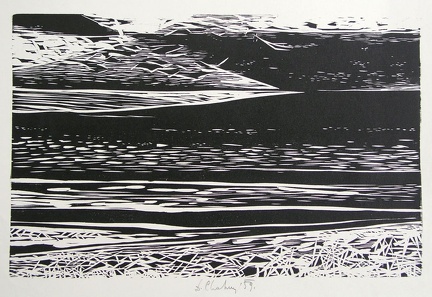 1958, 240×370 mm, dřevořez, papír, sig.