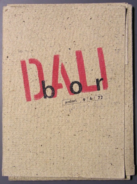 1972, 340×240 mm, propisot, šablona, barva, ruční papír