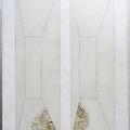 1974, 140×100 cm, tužka, akryl, zlacení,  plátno, Prostor, sig., MG Brno, A2628