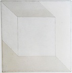 1975, 37,5×38,5 cm, plátno, akryl, tužka, Prostor, sig.,sbírka J.Valocha NG Praha, O 18356