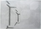 1976-78, 57×81 cm, plátno, tužka, akryl, Bydliště, sig., soukr. sb., kopie