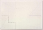 1997, 57×81 cm, plátno, tužka, akryl, perforace, Korelace prostoru, sig.