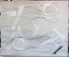 1992, 53,5×64,5 cm, sololit, kov, tužka akryl, sig., soukr. sb.