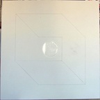 1973, 1996, 85,5×85,5 cm, akryl, plátno, tužka, plexisklo, Krychle, sig.