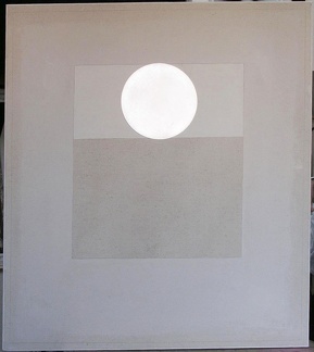 1974, 1996, 1998, 100,5×89,5 cm, plátno, akryl, zrcátko, tužka, Bílá ikona II, sig.