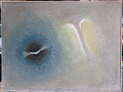 1962, 50×60 cm, tempera, sololit, tužka, pastel, Noc a den, sig.