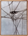 1964, 48,5×37 cm, plátno, motouz, střibrná barva, Střibrný obraz, sig., soukr. sb. 239