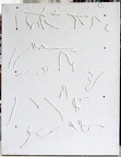 1969, 49×38,5 cm, plátno, provázky, perforace, akryl, sig., soukr. sb. 12