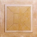 1975, 47,5×46,5 cm, dřevotříska, sololit, akronex. tužka, Situace prostoru, sig., sbírka J.Valocha NG Praha, O 18479