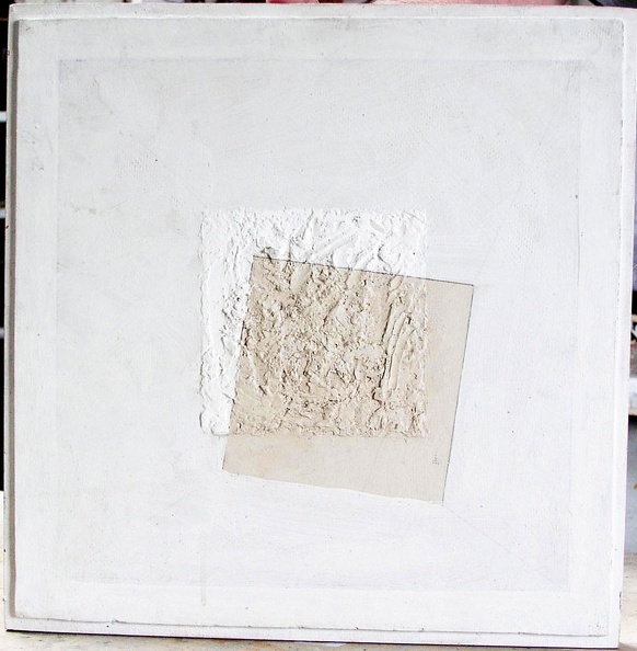 1975, 36×36 cm, dřevotříska, sololit, akronex. tužka, sig., 