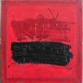 1975, 1977, 38,5×37,5 cm, akryl, plátno, Růže, sig., soukr. sb. 64