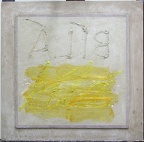 1975, 38×37 cm, sololit, dřevotříska, akronex, akryl, Bílá, sig., MG Brno, A2735