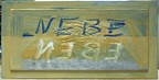 1976, 23×45 cm, akronex, sololit, akryl, dřevotříska, Nebe-eben, sig.