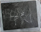 1976, 32×41,5 cm, dřevotříska, překližka, akryl, akronex, Raz dva tři, sig.