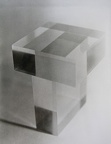 1974, 10×10×2 cm, plexisklo, nesig.A