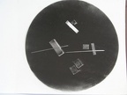 1970, prům. 49 cm, kov. plech, kovové segmenty, ferity, sig.