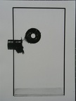 1971-72, 49,5×29×12 cm, plexisklo, dřevo, kov, ferity, Magnetické skříně, sig., soukr. sb.183