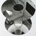 1999, 50×60×55 cm, zrcadlo, plexisklo, fólie, nesig., A, MU Brno