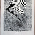 1964, 310×220 mm, kolážová grafika, tiskařská barva, papír, sig. 