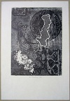 1964, 310×210 mm, kolážová grafika, tiskařská barva, papír, sig.
