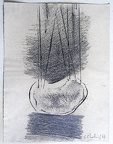 1966, 320×240 mm, frotáž grafitem, papír, sig.
