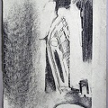 1966, 380×240 mm, frotáž grafitem, papír, sig.
