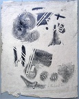 1966, 380×240 mm, frotáž grafitem, papír, sig.