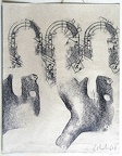 1967, 320×240 mm, frotáž grafitem, papír, sig.
