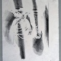 1967, 270×210 mm, frotáž grafitem, papír, sig.